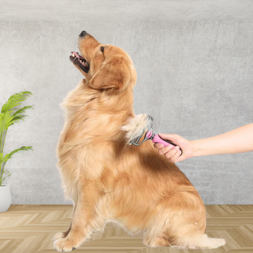 Dog with matted and tangled fur needing professional dog grooming